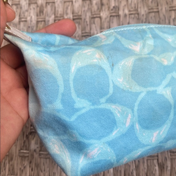 Coach Blue and Pink Patterned Bag - Picture 17 of 17